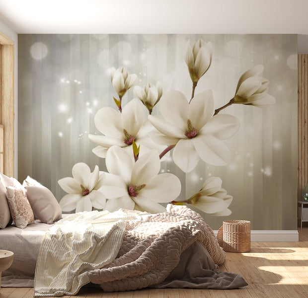 Floral Wallpaper Wall Mural - Dreamy Magnolias