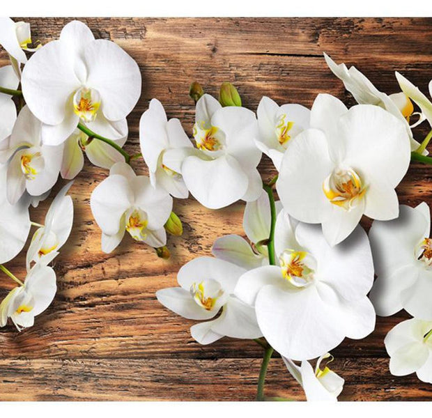 Floral Wallpaper Wall Mural - Forest Orchid