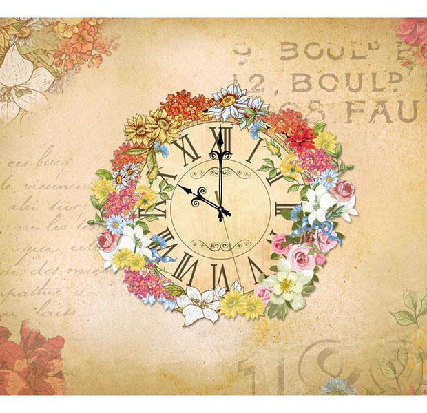 Floral Wallpaper Wall Mural - Guard Of Time