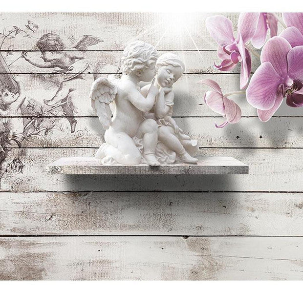 Floral Wallpaper Wall Mural - Kiss Of An Angel