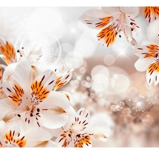 Floral Wallpaper Wall Mural - Lily Of The Incas