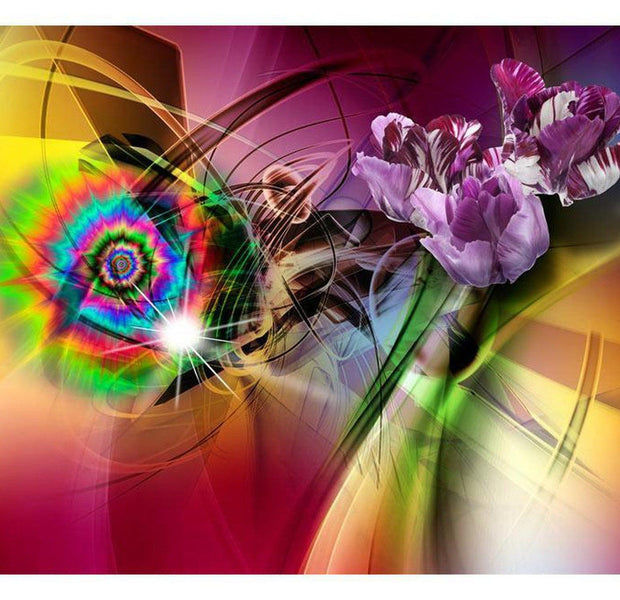 Floral Wallpaper Wall Mural - Magic Flowers