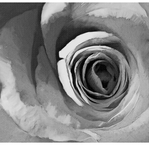 Floral Wallpaper Wall Mural - Paper Rose