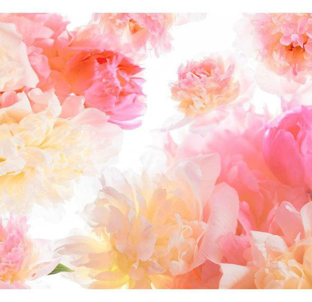 Floral Wallpaper Wall Mural - Pastel Peonies