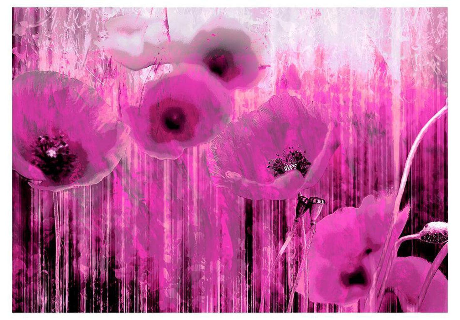 Floral Wallpaper Wall Mural - Pink Madness