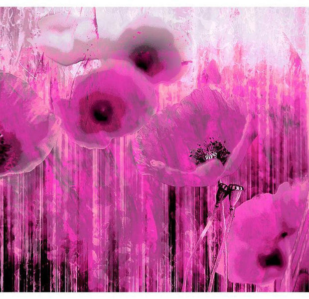 Floral Wallpaper Wall Mural - Pink Madness