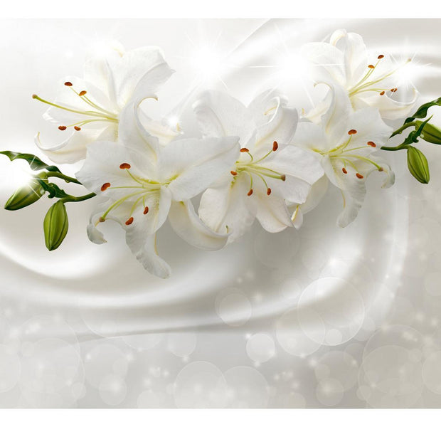 Floral Wallpaper Wall Mural - Romantic Glow