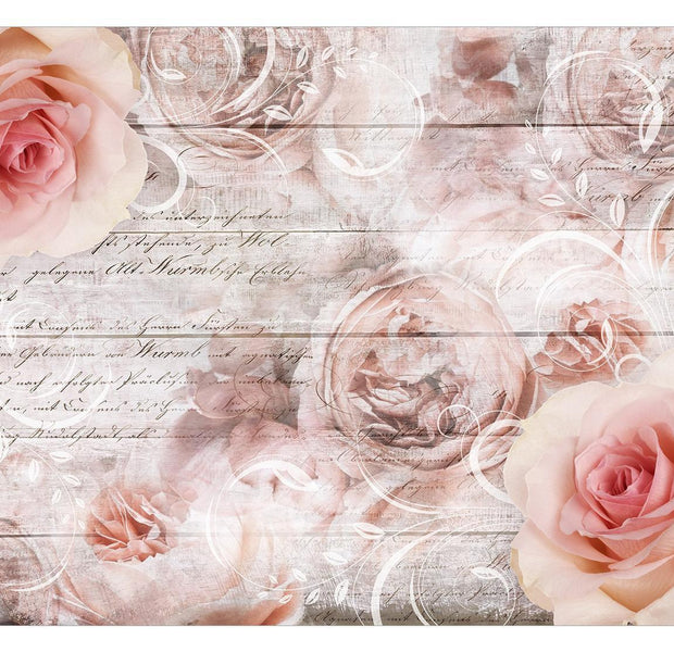 Floral Wallpaper Wall Mural - Rose Work