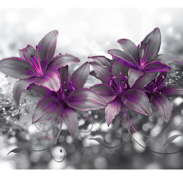 Floral Wallpaper Wall Mural - Secret Of The Lily