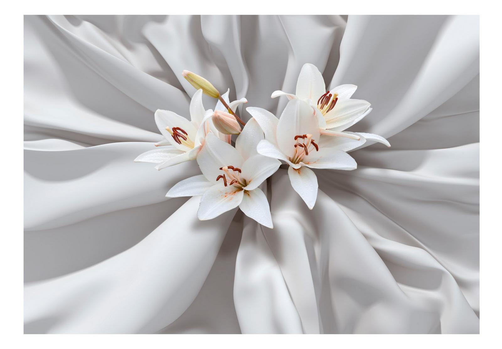 Floral Wallpaper Wall Mural - Sensual Lilies