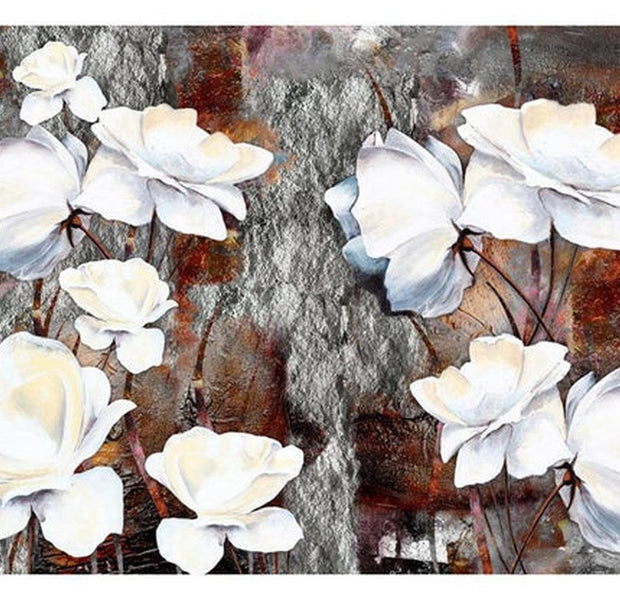 Floral Wallpaper Wall Mural - Shy Gestures