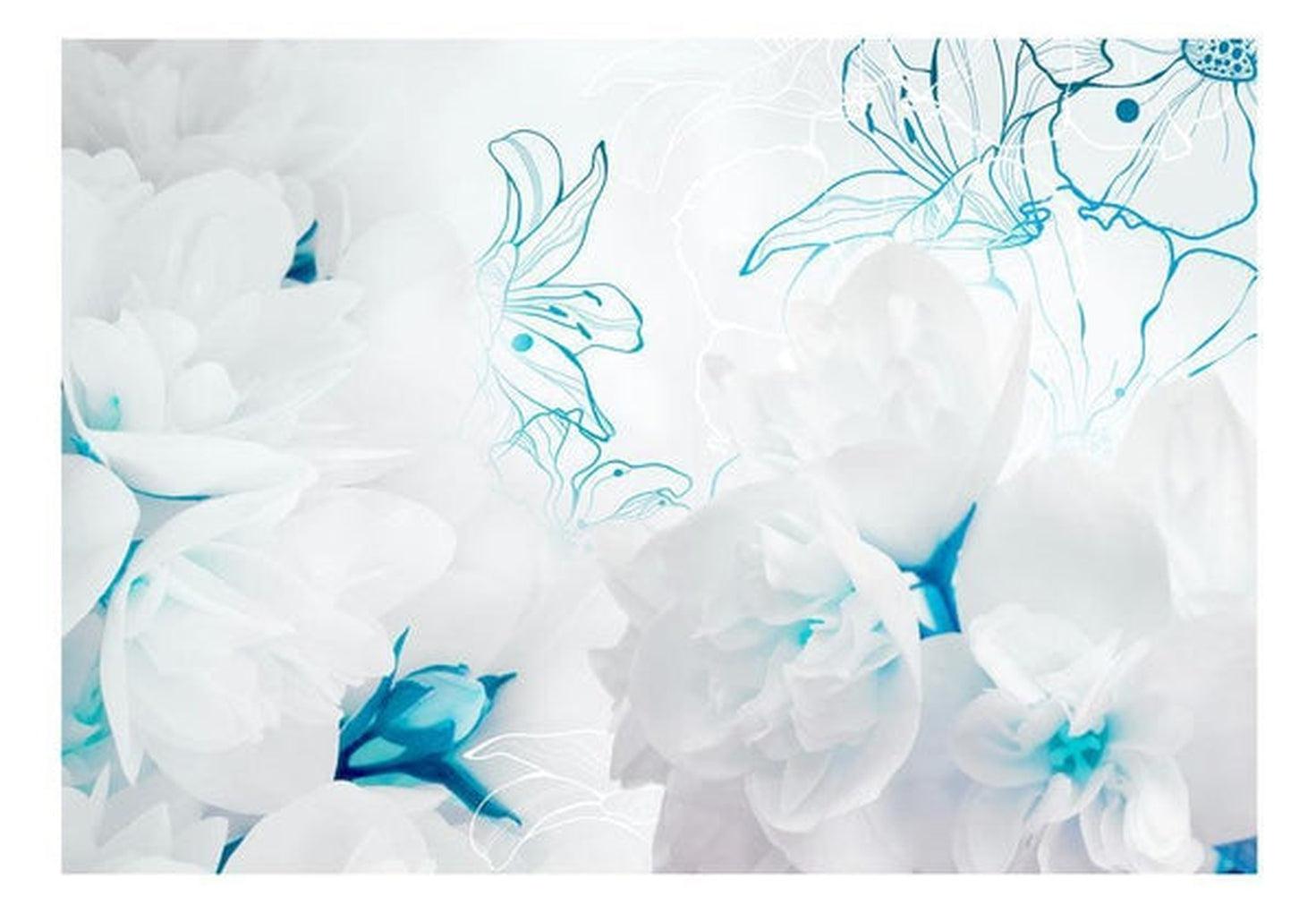 Floral Wallpaper Wall Mural - Softness Of Down