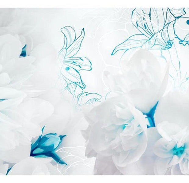 Floral Wallpaper Wall Mural - Softness Of Down