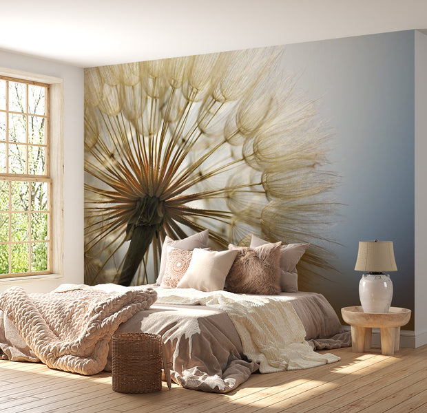Floral Wallpaper Wall Mural - Summer Dandelion Delight