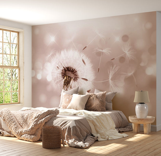 Floral Wallpaper Wall Mural - Summer Fantasy Dandelion