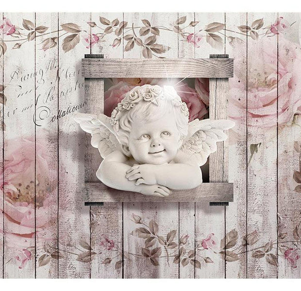 Floral Wallpaper Wall Mural - Sweet Little Angel