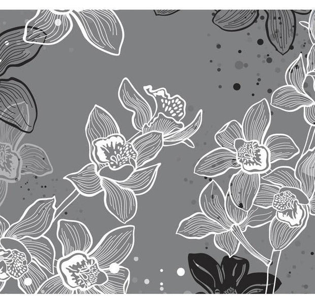 Floral Wallpaper Wall Mural - Winter Flora