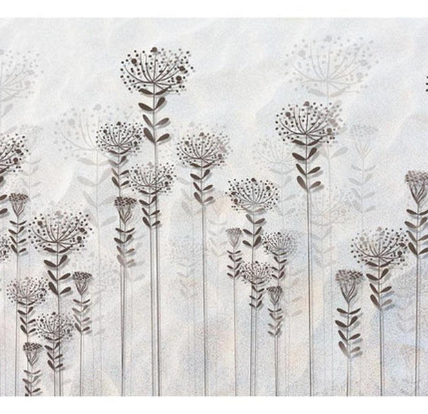 Floral Wallpaper Wall Mural - Winter Garden