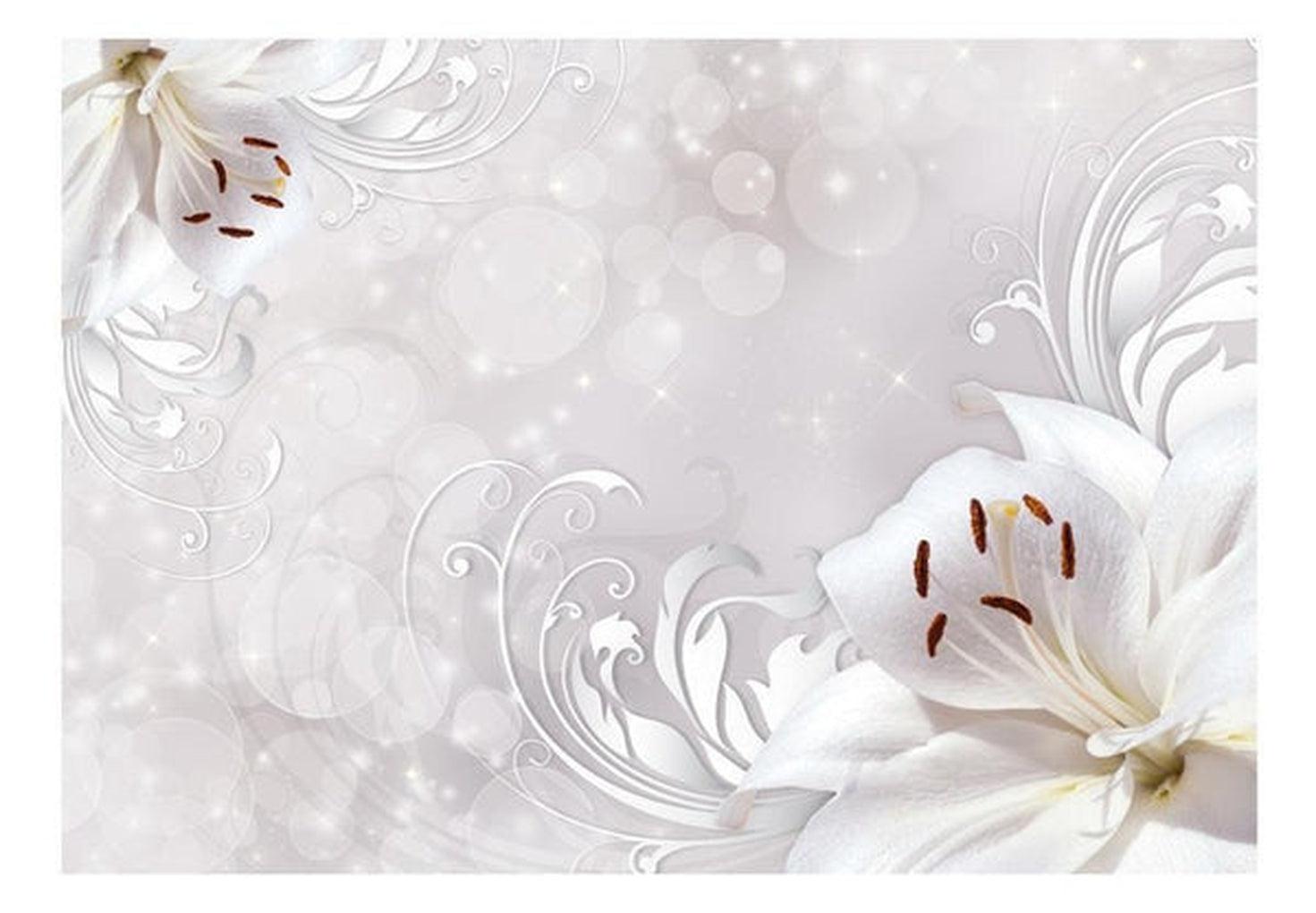 Floral Wallpaper Wall Mural - Winter Song