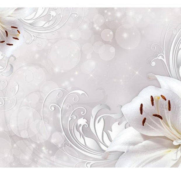 Floral Wallpaper Wall Mural - Winter Song