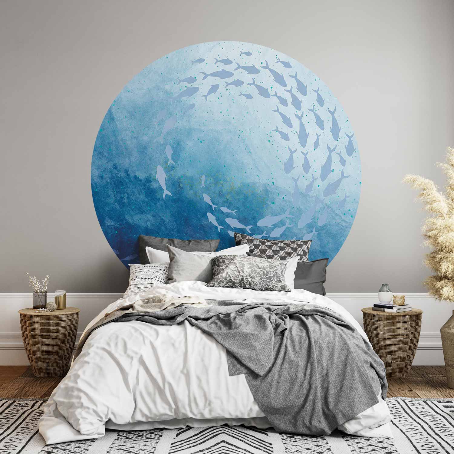Round Wall Mural - Sea Depths
