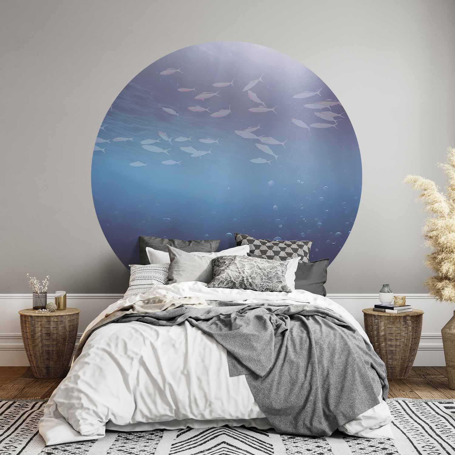 Round Wall Mural - Fish In The Depths