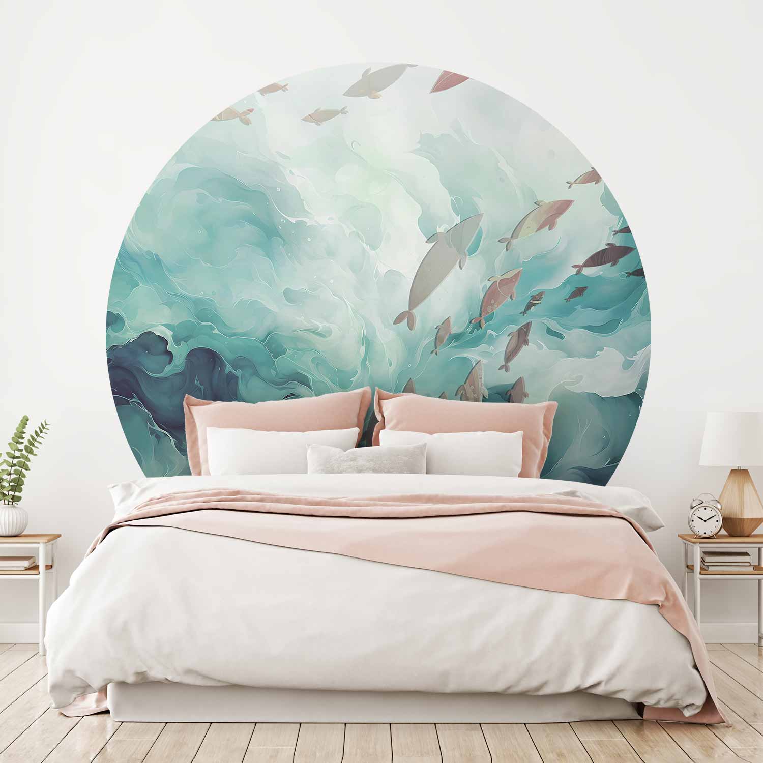 Round Wall Mural - Fish In The Ocean