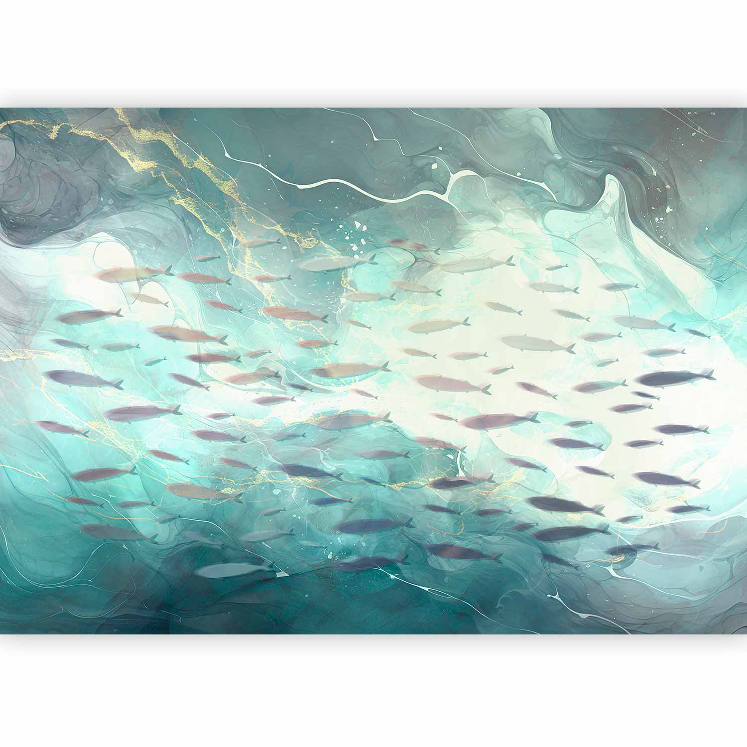 Premium Animal Wall Mural - School Of Small Fish