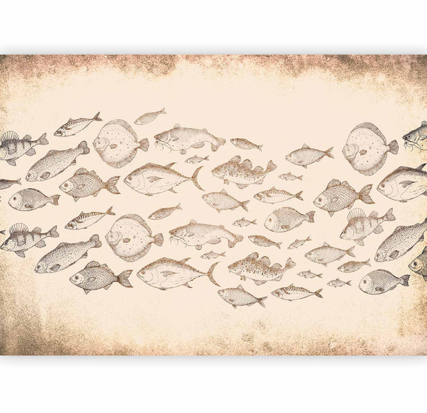 Premium Animal Wall Mural - Subtle Fish