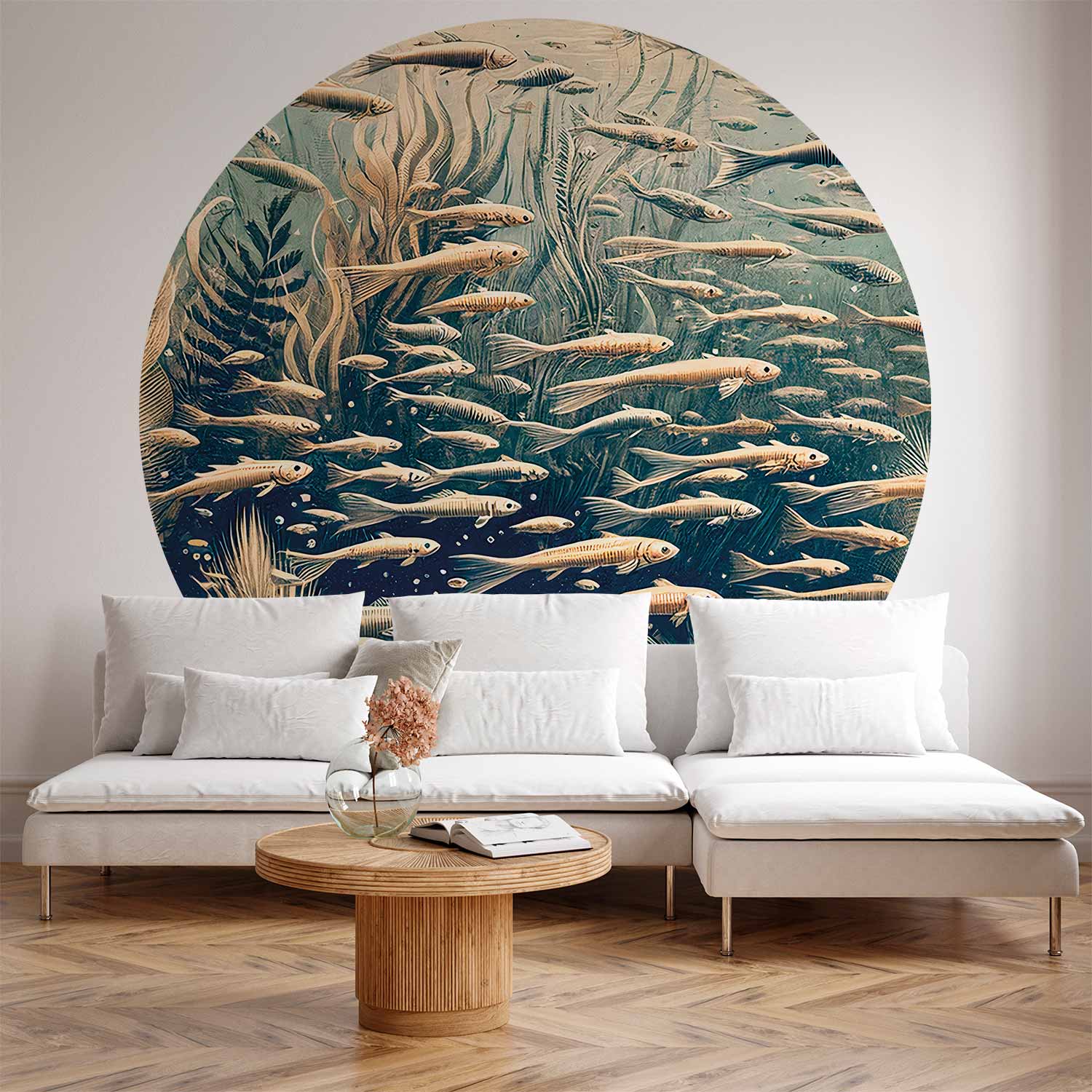 Round Wall Mural - Oceanic Nature