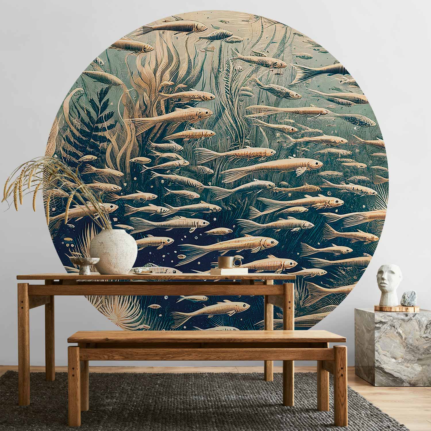 Round Wall Mural - Oceanic Nature