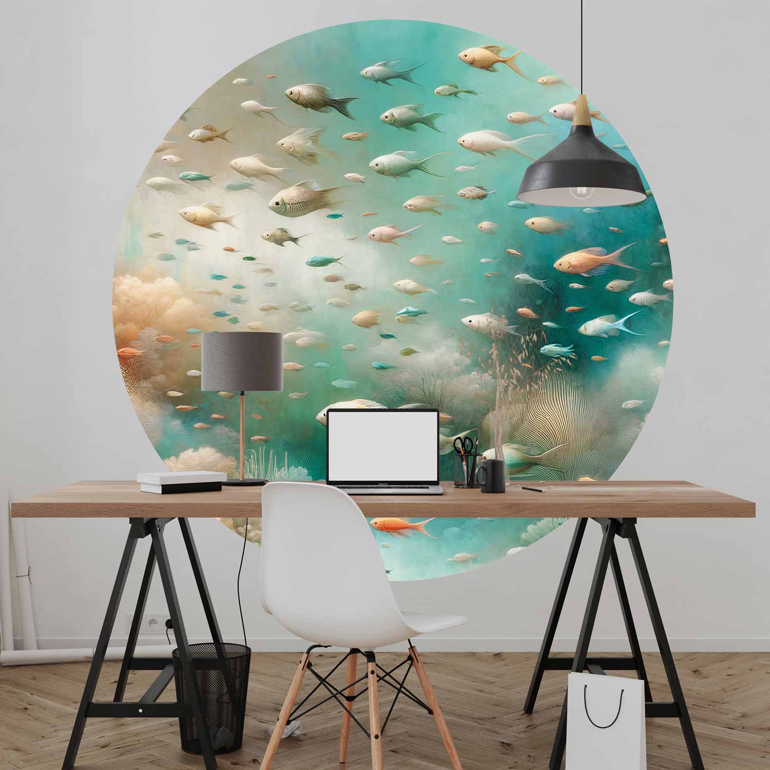 Round Wall Mural - Oceanic Beauty