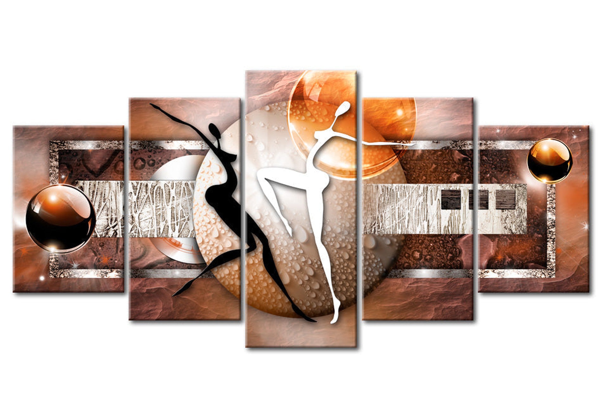 Glamour Canvas Wall Art - Dance - 5 Pieces