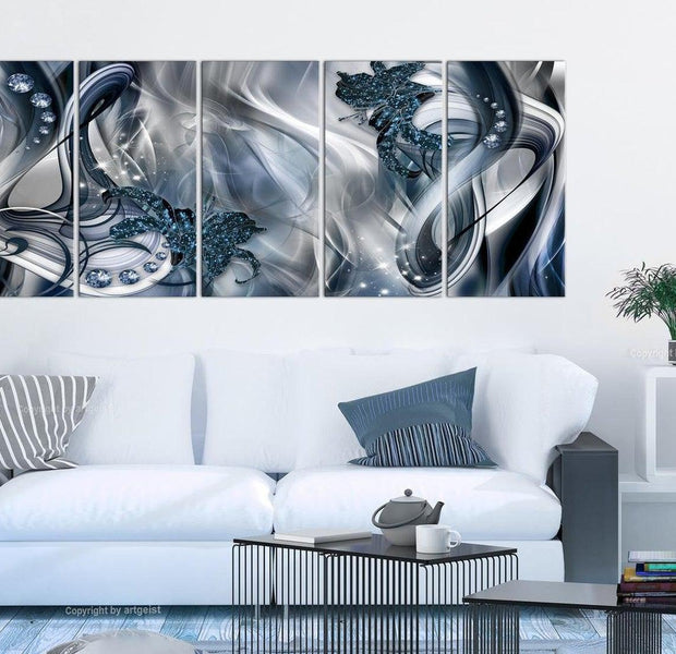 Stretched Canvas Glamour Art - Blue Glow