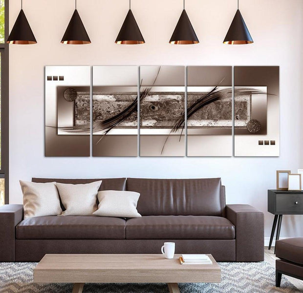 Stretched Canvas Glamour Art - Brown Gradient