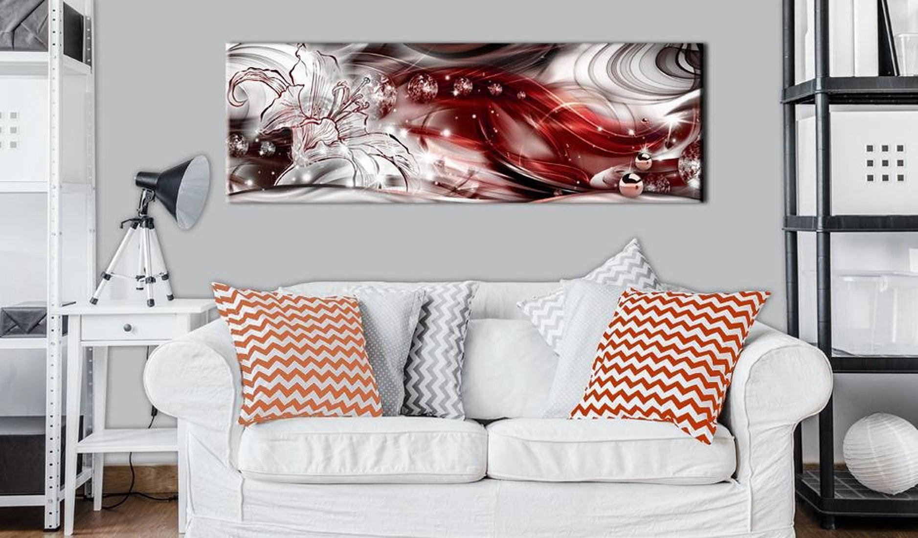 Stretched Canvas Glamour Art - Crimson Melody