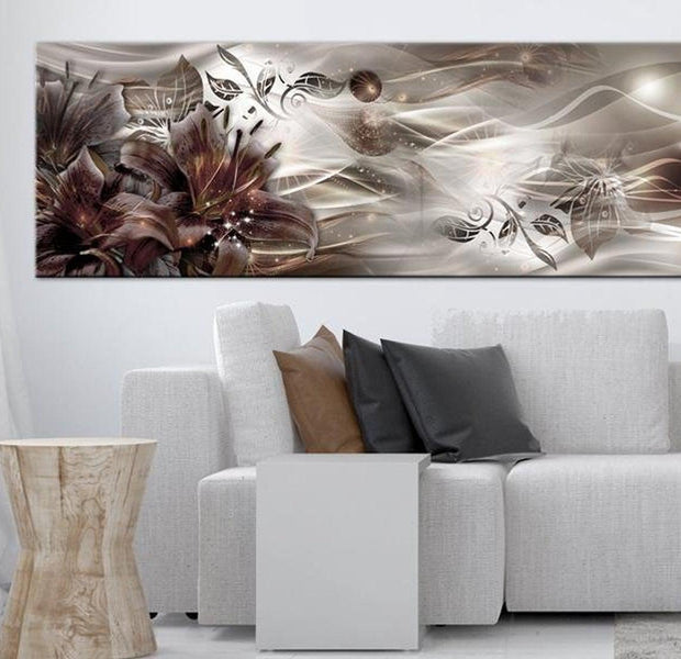 Stretched Canvas Glamour Art - Flowery Galaxy