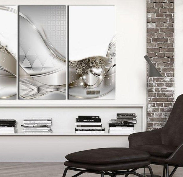 Stretched Canvas Glamour Art - Mathematical Wave