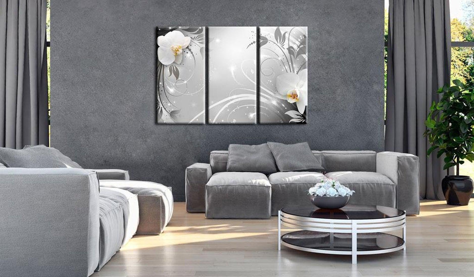 Stretched Canvas Glamour Art - Platinum Waltz