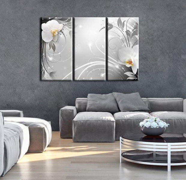 Stretched Canvas Glamour Art - Platinum Waltz