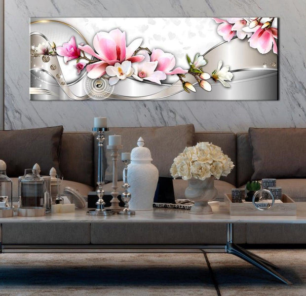 Stretched Canvas Glamour Art - Spring Ribbon