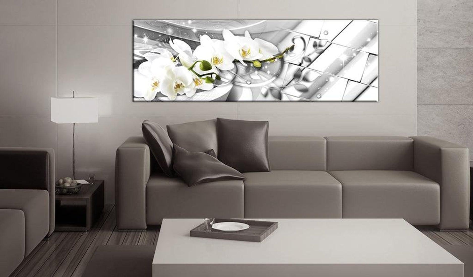 Stretched Canvas Glamour Art - Twisted Orchids