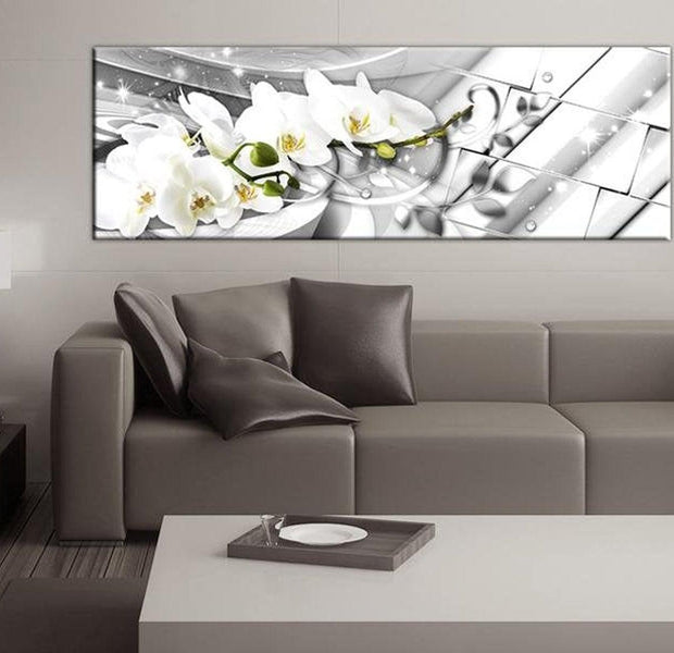 Stretched Canvas Glamour Art - Twisted Orchids