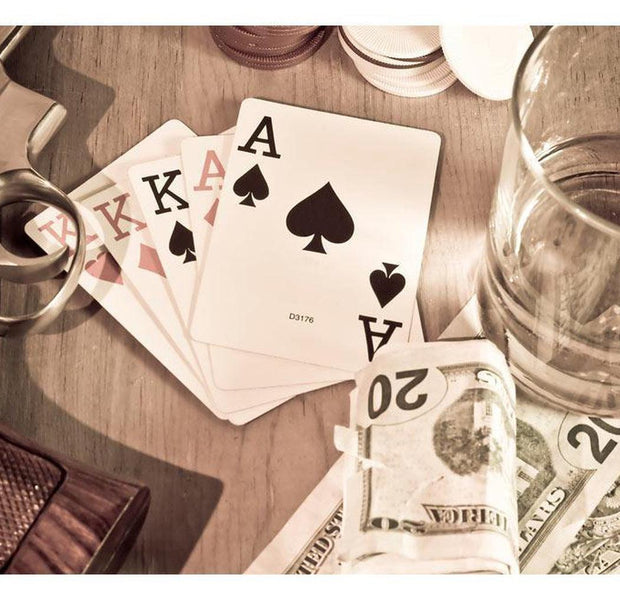 Hobby Wallpaper Wall Mural - Cards & Drinks