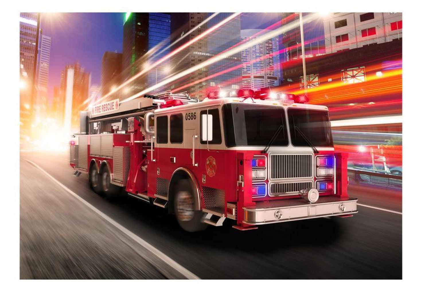 Hobby Wallpaper Wall Mural - Fire Truck