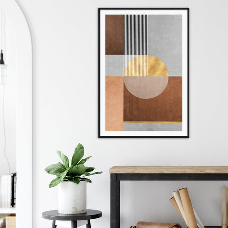 Antique Carpet Textile Design Abstract Poster Nr. 1