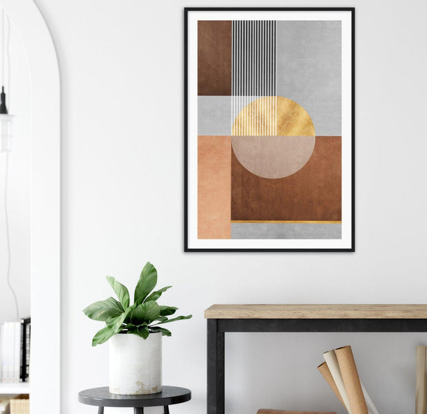 Antique Carpet Textile Design Abstract Poster Nr. 1