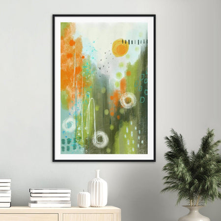 Spring Morning Fresh Green Art Poster