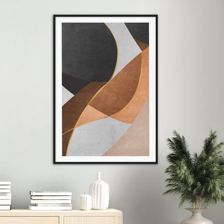 Antique Carpet Textile Design Abstract Poster Nr. 3