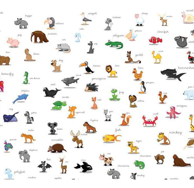 Kids Wallpaper Wall Mural - Animals For Children